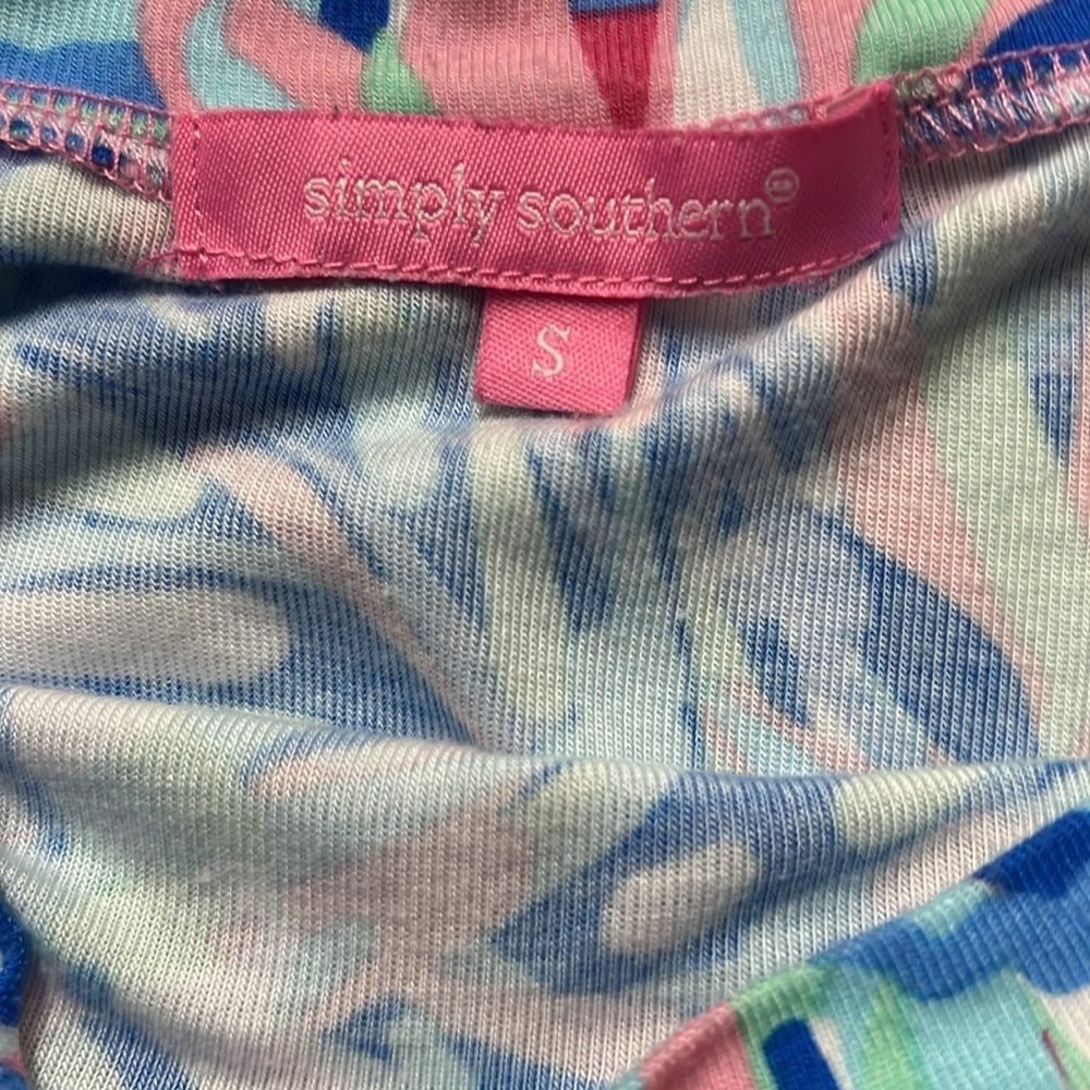Simply Southern Color Block Long Sleeves Blouse - Picture 5 of 7